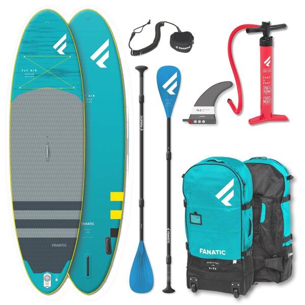 Fanatic Fly Air Premium SET Windsurf Paddle Board Surfboard mit Pure Paddel von WassersportEuropa