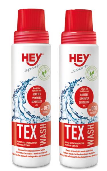 HEY SPORT Tex Wash Funktionswaschmittel Membran Konzentrat 500 ml Set Textilien von WassersportEuropa