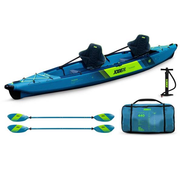 Jobe Tasman Kayak Set 2 Personen aufblasbar Kanu Tourenkajak Kajak 440cm von WassersportEuropa