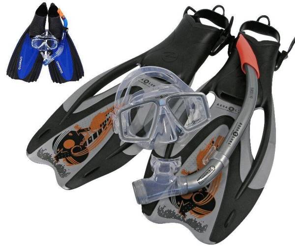 NEU Aqualung/Camaro Pro ADJ Tauchset Gr. 36-48 Maske,Flossen,Schnorchel von WassersportEuropa