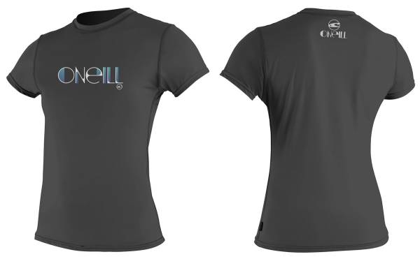 O'Neill Skins S/S Rash Tee Lycrashirt Black von WassersportEuropa