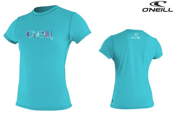 O'Neill Skins S/S Rash Tee Lycrashirt Enamel von WassersportEuropa
