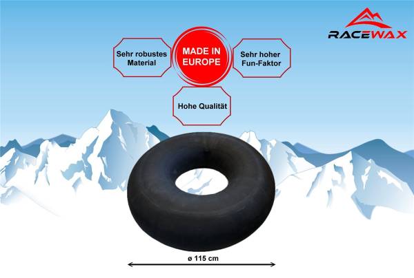 RaceWax 115cm - LKW SNOW TUBE Schlitten Schneereifen Rutschreifen Bob Rodel Reif von WassersportEuropa