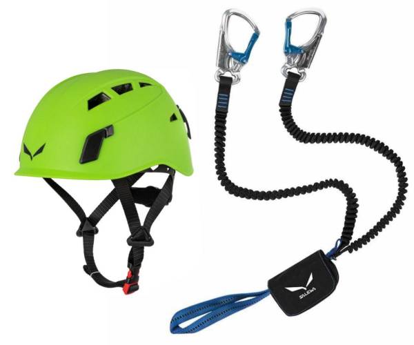 SALEWA Klettersteigset Premium Attac und Toxo 3.0 Helm von WassersportEuropa