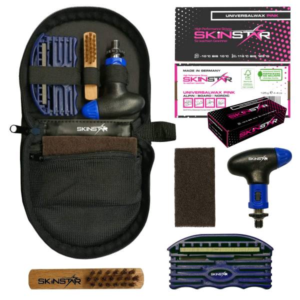 SKINSTAR Quick Reparatur Tool Tune Tuning Kit Snowboard Universal Wax von WassersportEuropa