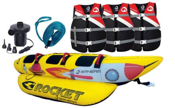 SPINERA ROCKET 3 Personen Banane Funtube Package red von WassersportEuropa