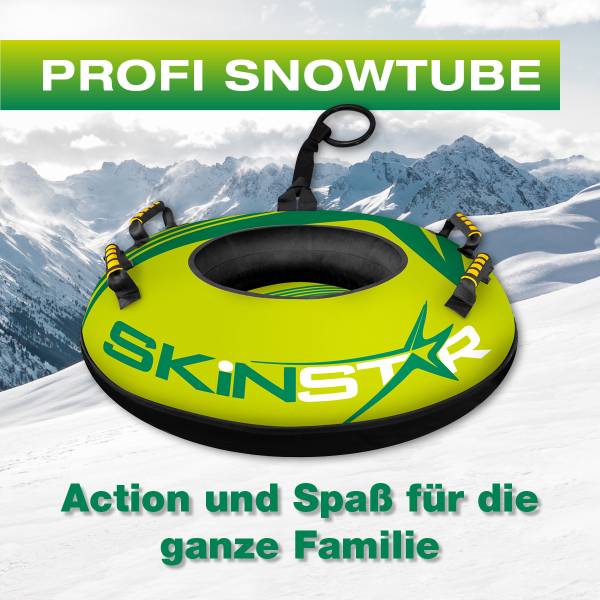 SkinStar Profi Snowtube gruen Ø 100cm Rodelreifen Schneereifen Schlitten Bob von WassersportEuropa