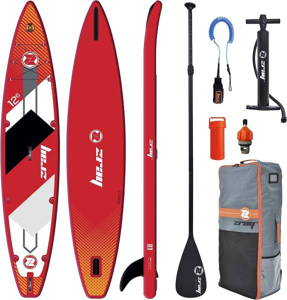 ZRAY Rapid 12'6'' SUP Board Stand Up Paddle aufblasbar Surfboard 381x76x15cm von WassersportEuropa