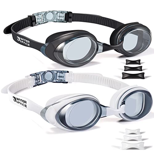 Water Space Schwimmbrille für Erwachsene, 2 Packs Schwimmbrillen für Herren und Damen Herren Damen von Water Space