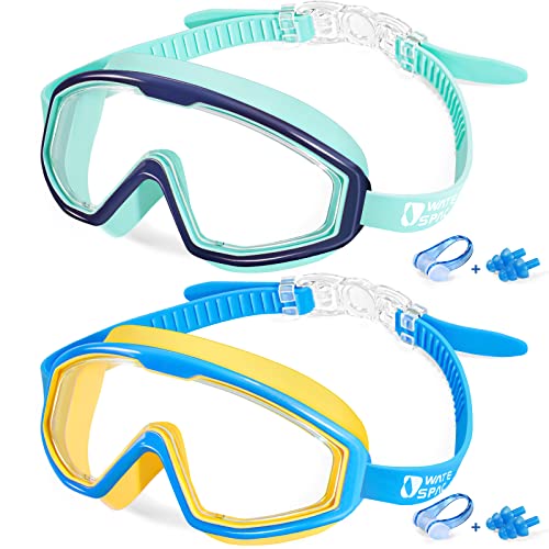 WaterSpace Taucherbrille Kinder Schwimmbrille Kind Mädchen Junior Jugend Jugendliche 14 13 12 11 10 9 8 7 6 5 4 3 Jahre Swimming Goggles Schwimmbrillen Schwimmmaske Antibeschlag von Water Space