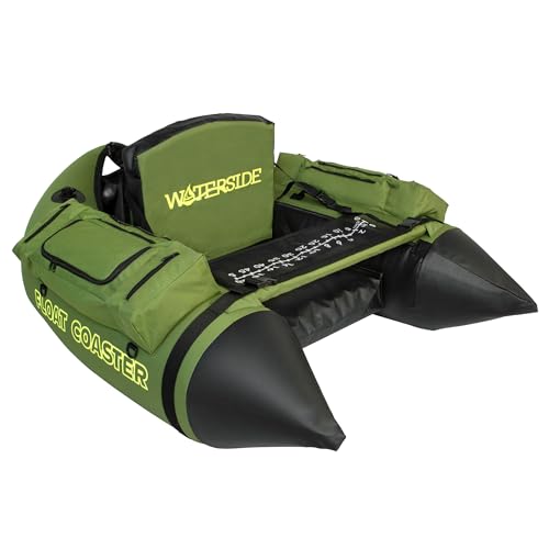 Waterside Float Coaster Belly Boat - Aufblasbares Angler Belly Boot für maximale Flexibilität von Waterside