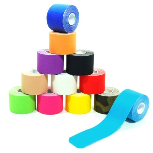 10 Rollen Kinesiologie Tape Wawaki 5 m x 5,0 cm in 12 Farben, Farbe:lila von Wawaki