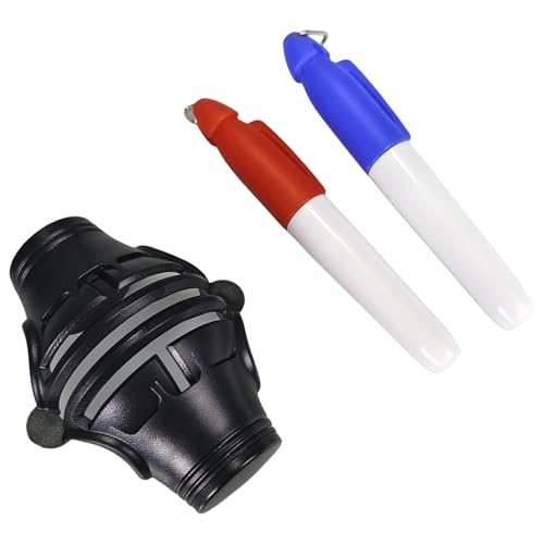Wdbild 3 Line Golfballs Marker Mit 2 Farbstiften 360 Grad Line Zeichnung Alignment Tool Putt Positionierungsmarker Dauer Golfball Werkzeug von Wdbild