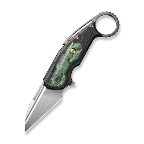 WE Knives Yardbird WE22021-4 Button Lock Titanium Jungle Wear Fat Carbon CPM 20CV Pocket Knife von We Knife Co Ltd