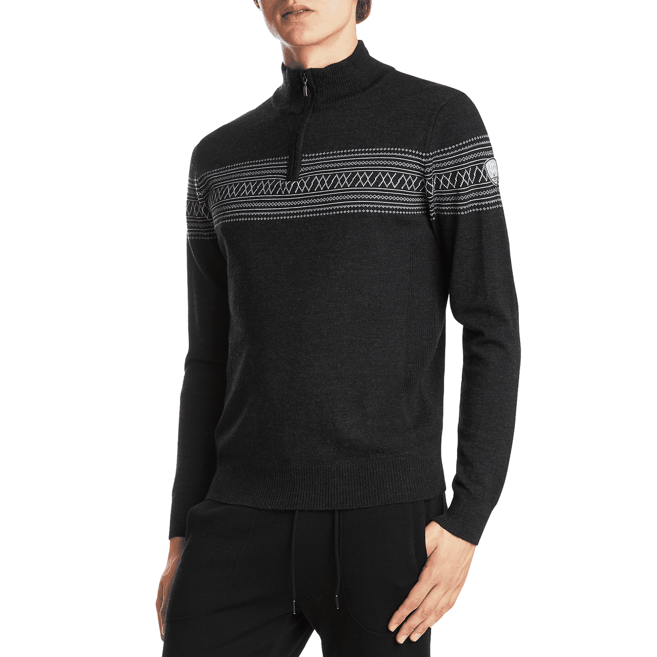 We Norwegians Herren Merino Skishirt SIGNATURE black von We Norwegians