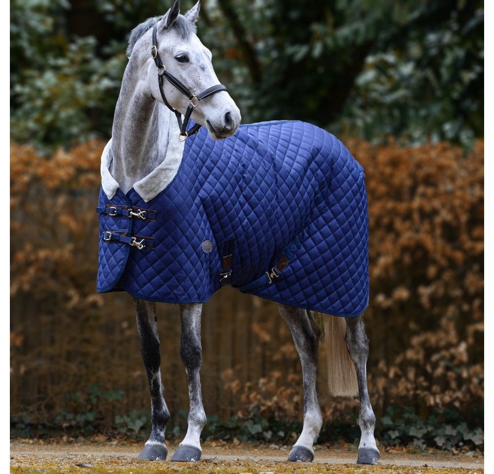 WeatherBeeta Pferde-Stalldecke Weatherbeeta Comfitec Deluxe Diamond Quilt Standard Heavy 400g - navy von WeatherBeeta