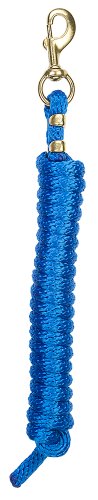 Weaver Führstrick aus Leder mit massivem Messing, 225 Karabiner, 35-2100-S4, blau, 10' von Weaver Leather