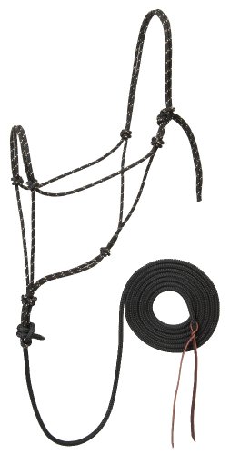 Weaver Leather Silberspitz Trailblazer Halfter mit 12-feet führen, 35-9575-M3, Black with Tan Flecks, Average von Weaver Leather
