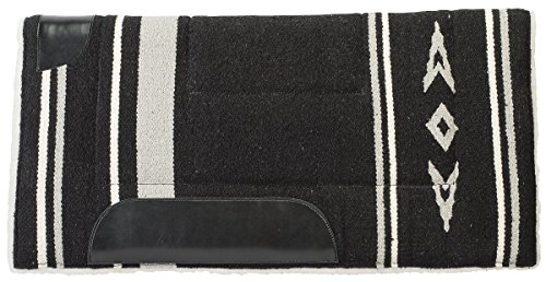Weaver Leder 35–1663-p5 Fleece gefüttert Acryl Sattel Pad, schwarz / grau, Straight von Weaver Leather