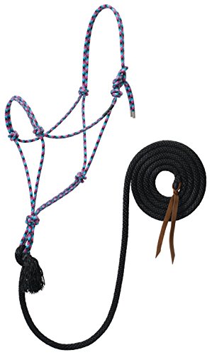 Weaver Leder Silberspitz # 95 Seil Halfter mit 12-feet führen, 35-9525-T40, Raspberry/Black/Turquoise/White, Average von Weaver Leather