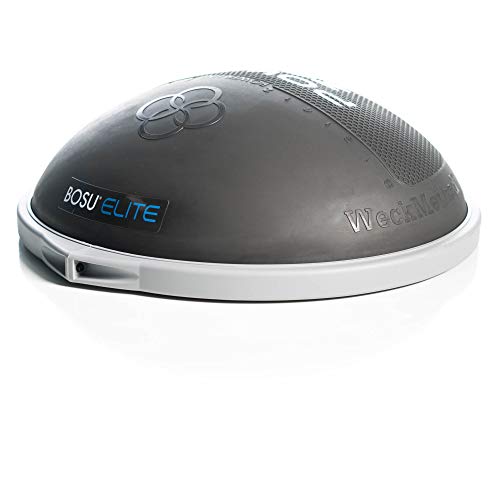 Bosu® Elite Balance Ball Trainer, halber Gymnastikball Fitness Balance Board bis 1000 KG belastbar, Gleichgewichtstrainer Ball-Ausrüstung mit geführtem Training und Pumpe. von WeckMethod
