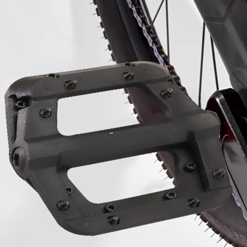 Mountainbike-Flachpedal, 9/16 Zoll Fahrrad-Plattformpedal, 1 Paar, Verbesserter Griff, Einfache Installation für Fahrrad (Schwarz) von Weikeya