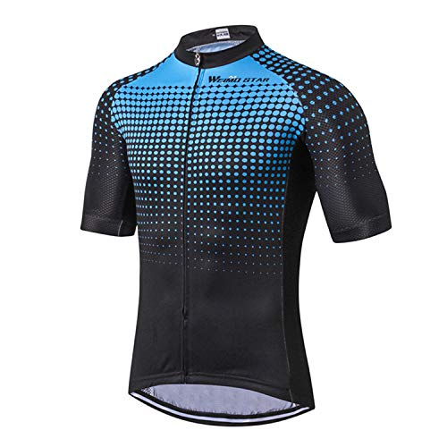 Weimostar Herren Radtrikot Kurzarm Bike Shirt Atmungsaktive Fahrradbekleidung Quick Dry Pro Team Cycling Wear von weimostar