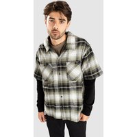Welcome Lair Woven Plaid/Thermal Hemd olive von Welcome
