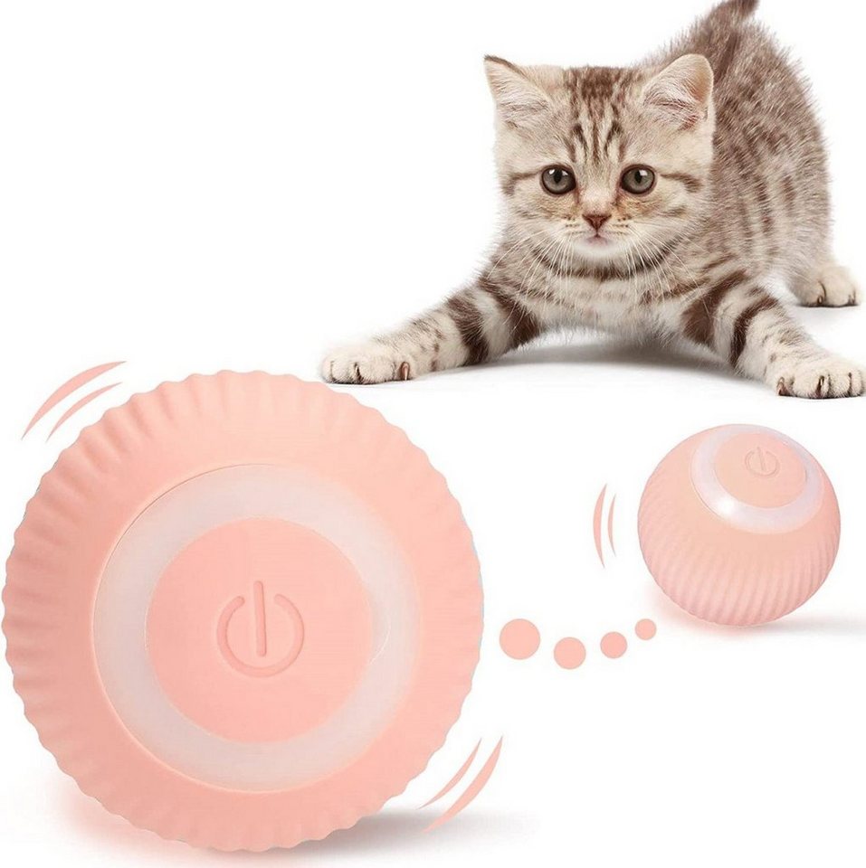 Welikera Tier-Intelligenzspielzeug Interaktives Katzenspielzeug Ball, mit LED Licht, USB,4.3cm von Welikera