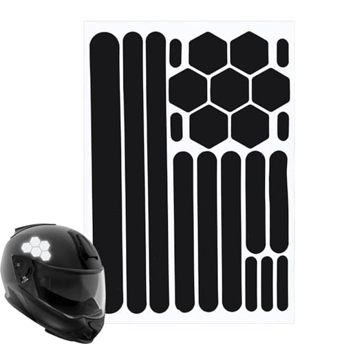 Reflektoraufkleber – Selbstklebender Reflektor | Reflektierende Schwarze Aufkleber | Reflektierendes Helmband | Nachtwarnaufkleber | Auto-Sicherheits-Nachtreflektor Für Kinderwagen, Roller Und Roll von Weppduk