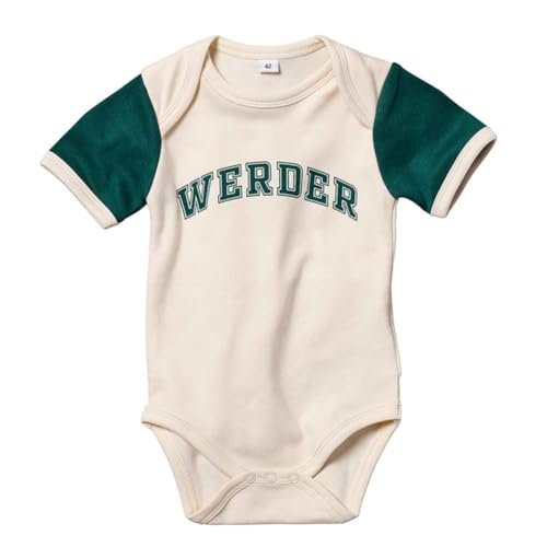 Werder Bremen GOTS Baby Body (beige/grün, 80) von Werder Bremen