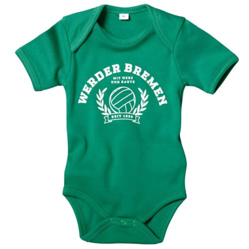 Werder Bremen GOTS Baby Body (grün, 56) von Werder Bremen