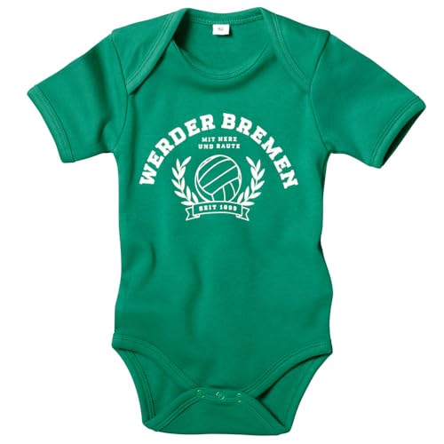 Werder Bremen GOTS Baby Body (grün, 80) von Werder Bremen