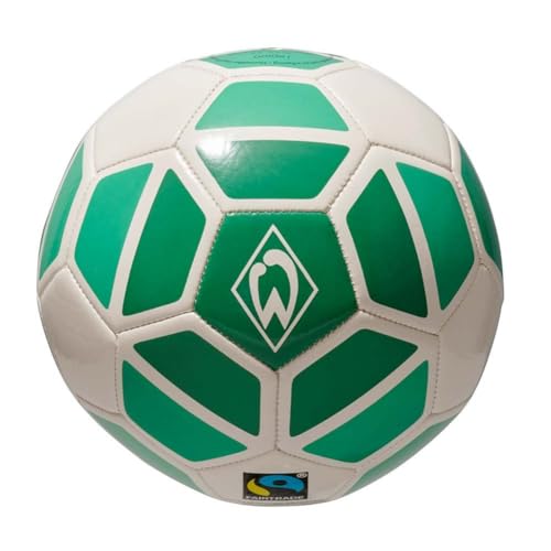 Werder Bremen Raute Fairtrade Ball (grün/Weiss, 1) von Werder Bremen