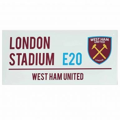 West Ham United, Stadion-Straßenschild, London von West Ham United F.C.