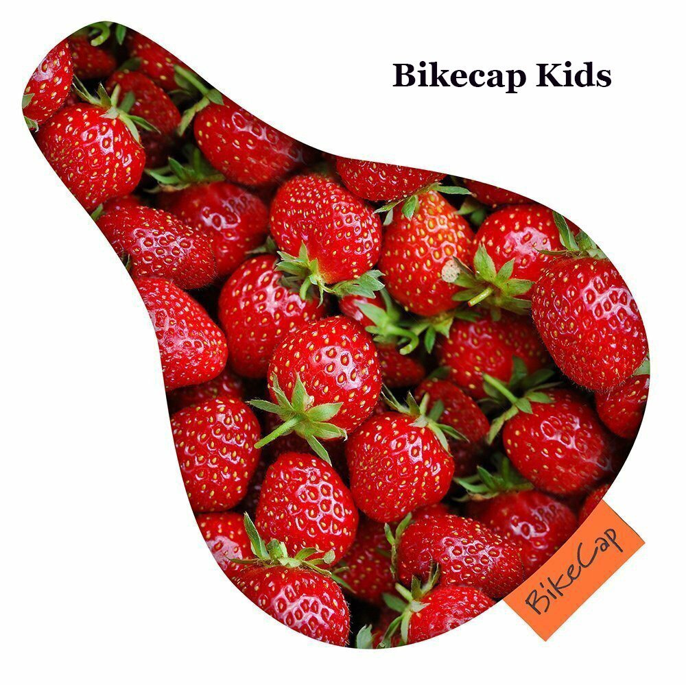 WestCraft Sattelbezug BikeCap Kids - Kinder Fahrrad Bezug Regenschutz Fahrradsattel Erdbeere (1 St), wasserfest, Fahrradsattel-Bezug für Kinder von WestCraft
