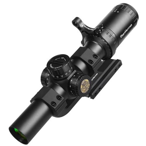 WestHunter Optics HD 1.2-6x24 IR FFP Compact Riflescope, 30mm Tube First Focal Plane Tactical Shooting Scope with Illuminated 1/2 MOA Reticle | Picatinny Shooting Kit A von WestHunter