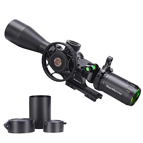 WestHunter Optics HD 4-16x44 FFP Scope, 30mm Tube First Focal Plane Tactical Wide Field of View Precision 1/10 MIL Riflescope | Reticle-A, Picatinny Shooting Kit A von WestHunter