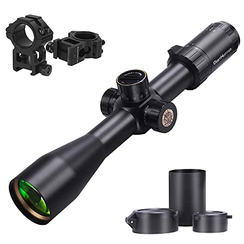 WestHunter Optics HD 4-16x44 FFP Scope, 30mm Tube First Focal Plane Tactical Wide Field of View Precision 1/10 MIL Riflescope | Reticle-A, Picatinny Shooting Kit C von WestHunter