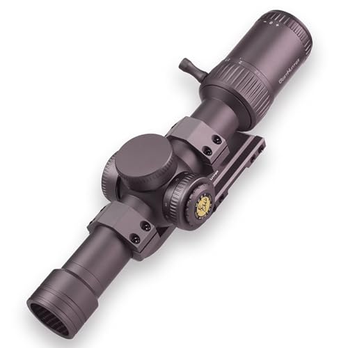 WestHunter Optics HD-S 1.2-6x24 IR PRO LPVO Riflescope - 30 mm Tube Red Green Illumination Mil-Dot Reticle 1/4 MOA Second Focal Plane Hunting Shooting Scope | Brown, Picatinny Shooting Kit von WestHunter
