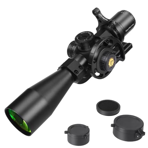 WestHunter Optics WHT 4-16X44 SFIR FFP Compact Scope, 1/10 Mil First Focal Plane Red Illumination Etched Glass Reticle, 30mm Tube Precision Scope Sight, with Picatinny Mount von WestHunter