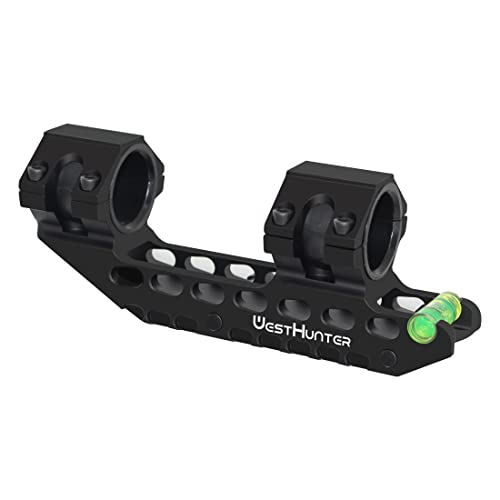 WestHunter Optik 20mm Picatinny Zielfernrohr Montage, 25,4 mm 30 mm Universal Taktik Präzision Zielfernrohrmontage mit Blasenebene | Black von WestHunter