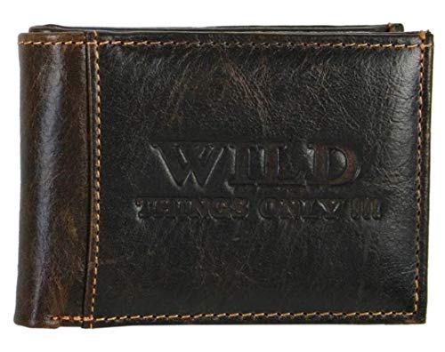 Dollarclip Portemonnaie Leder Wild Things Only Geldbörse, Braun von Westernlifestyle