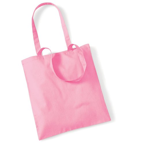Westford Mill 100% Baumwolle Tasche für das Leben (W101S) – Damen Einkaufstasche wiederverwendbar – Rosa Klassisch, Rosa, Rosa, Rosa von Westford Mill