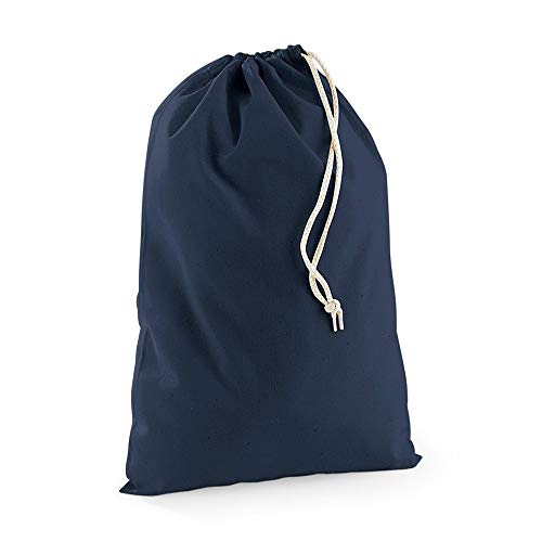 Westford Mill Cotton Stuff Bag, Farbe:Navy, Größe:M (30x45cm) von Westford Mill