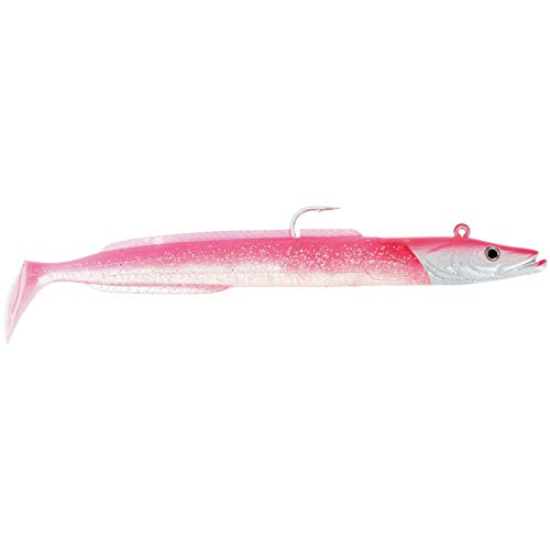 Westin Sandy Andy Jig 300g 28cm - 1 Jighaken + 2 Gummifische, Farbe:Glowing Lipstick von Westin