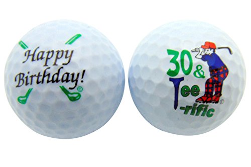Westman Works Happy 30. Geburtstag 30 & teeriffic Set of 2 Golf Ball Golfer Geschenk Pack von Westman Works