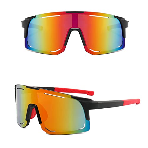 Weyying Outdoor Sports Polarisierte Sonnenbrille, Sonnenbrille Fahrradbrille, Schutz Schutzbrille MTB, Fahrradbrille, Anti-UV400, Schutzbrille Sportbrille, für Fahren, Laufen, Angeln und Radfahren von Weyying
