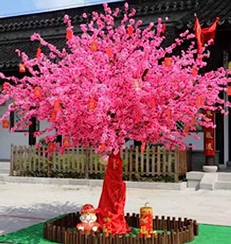 WgGUIF Artificial Cherry Blossom Tree, Artificial Trees Sakura Tree Decor Cherry Blossom Vines for Indoor Outdoor Wedding 1-1x0.6m/3.2x1.9ft von WgGUIF