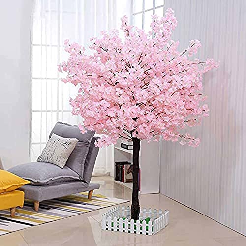 WgGUIF Artificial Peach/Cherry Blossom Trees, Large Artificial Trees Simulation Plants Interior Decoration Tree Hotel Living Room Wedding Shopping Mall Decoration B-1.2x0.8m/3.9x2.6ft von WgGUIF